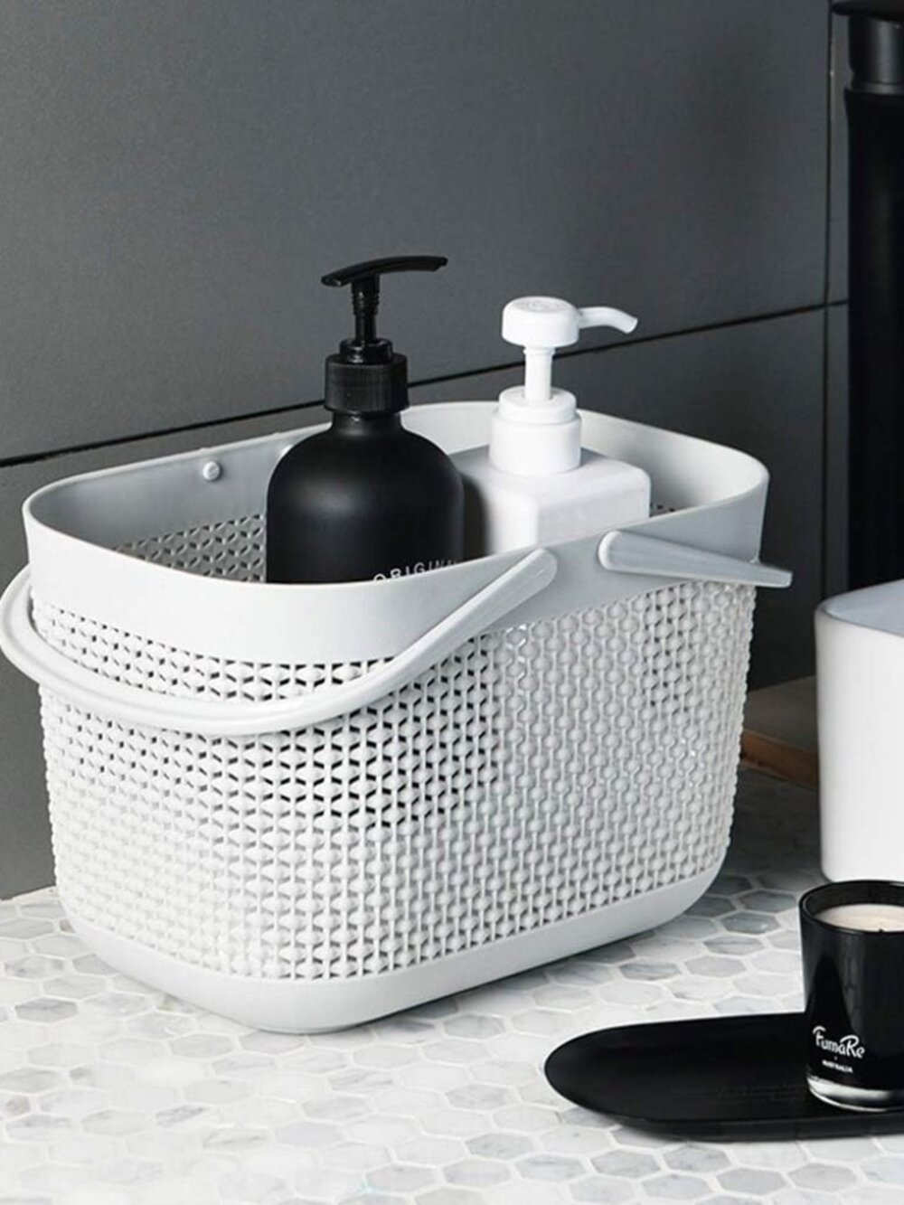 Plastic Organizer Storage Baskets with Handles, Shower Caddy Bins Organizer for - Picture 6 of 7